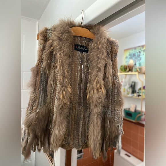XL rabbit fur vest - Picture 3 of 5